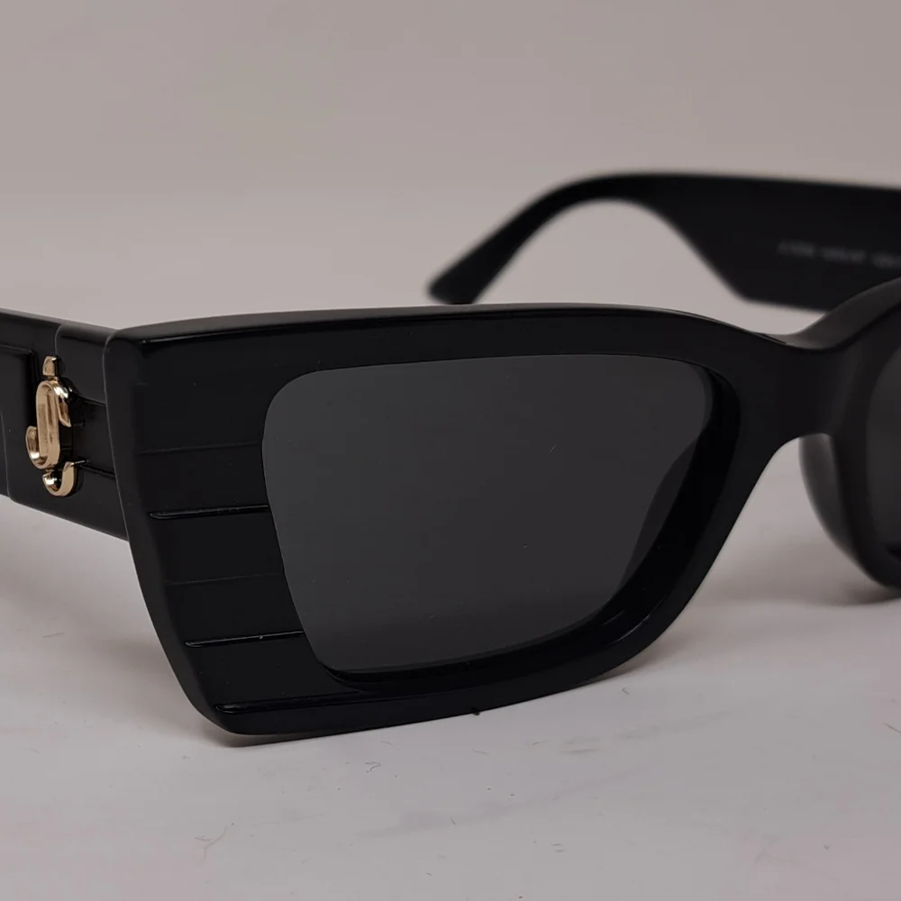 NWT Jimmy Choo Avenue Motif Tatum Sunglasses Matte Black Gray JC5009 53-17-140 - Picture 9 of 15